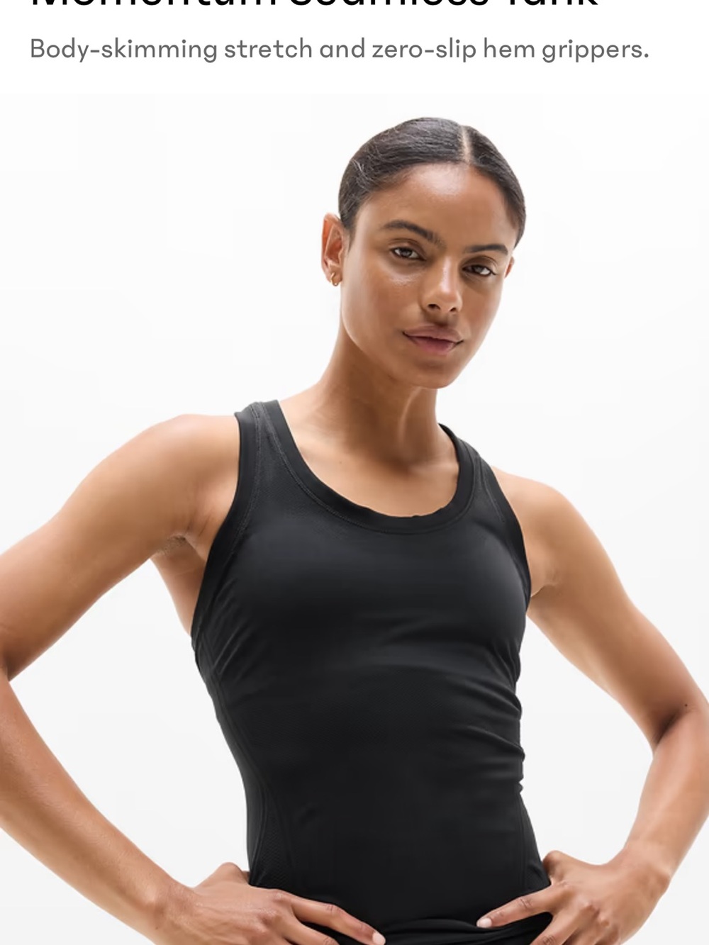 Athleta Black Momentum Seamless Tank
